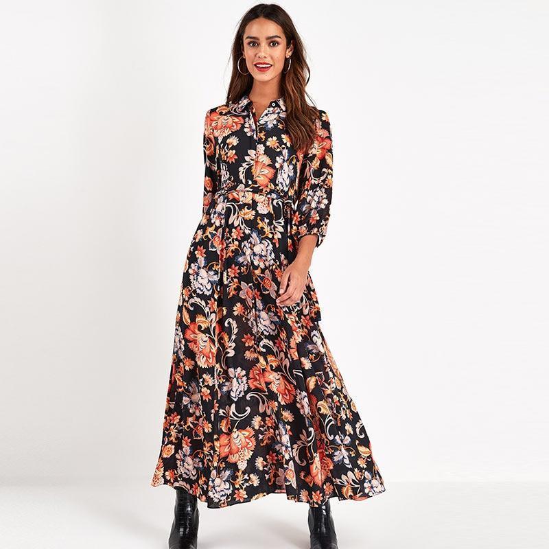 Robe Maxi Fleurie | Reine Fleurie